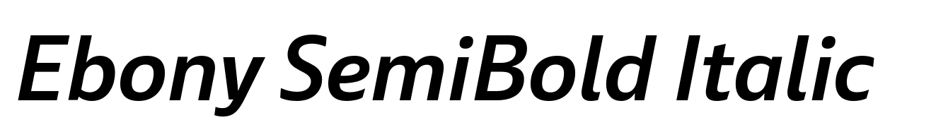 Ebony SemiBold Italic